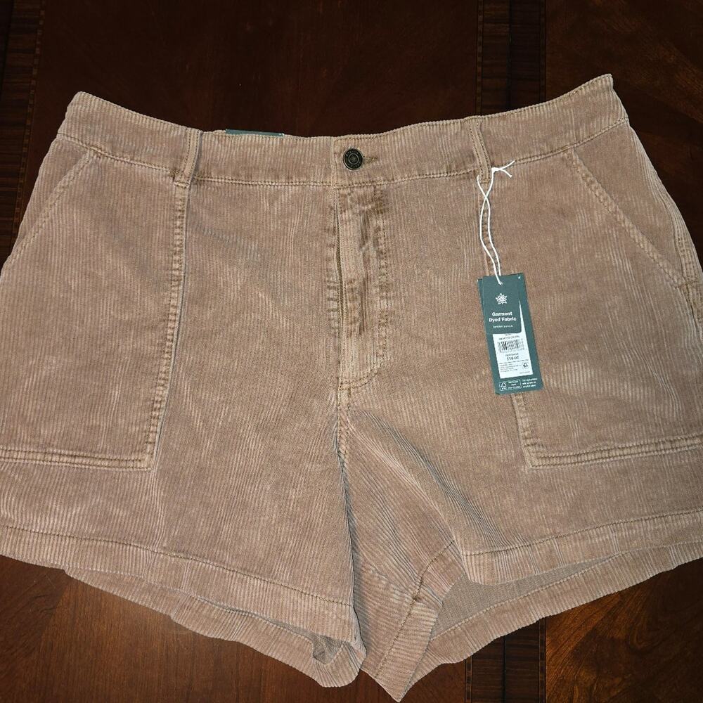 Alpine Design Women's 5" Inseam Corduroy Shorts, Large - Roasted Coffee NWT XXL